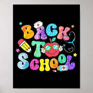 Welkom terug op school verpleegster eerste schoold poster