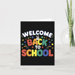 Welkom terug op school voor docenten en studenten kaart