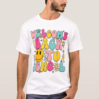 Welkom terug op school voor docenten en studenten t-shirt