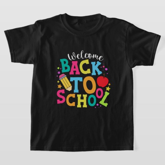 Welkom terug op school voor kinderen t-shirt (Laagn)
