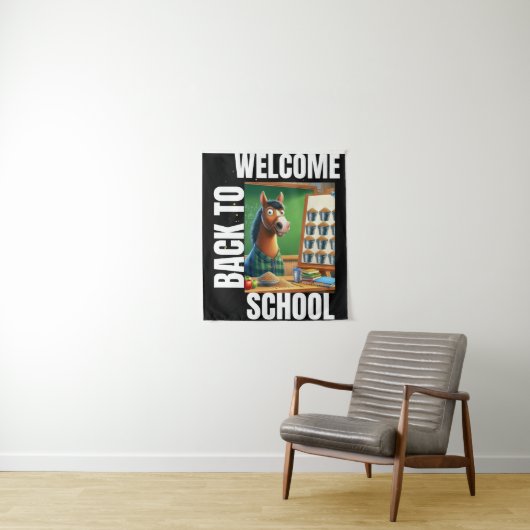 Welkom terug op school wandkleed (In situ)