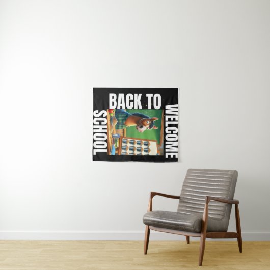 Welkom terug op school wandkleed (In Situ (horizontaal))