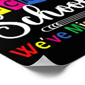 Welkom terug op school. We hebben je geen flauw ho Poster (Hoek)