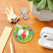 Welkom terug op schoolboekworm sleutelhanger