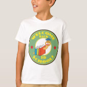 Welkom terug op schoolboekworm t-shirt (Voorkant)