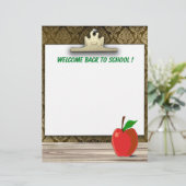 Welkom terug op schoolkaartje (Staand voorkant)
