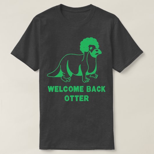 Welkom terug Otter SeaFoam Worn T-shirt (Design voorkant)