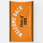 Welkom terug! Reunion banner op maat (Verticaal)