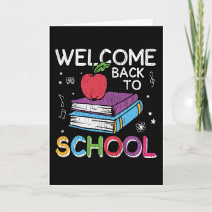 Welkom terug School First Grade Teacher Kinder Cre Kaart