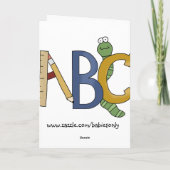 Welkom terug School Rocks Wenskaart Kaart (Achterkant)