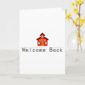 Welkom terug (Schoolhuis) Kaart (Gele Bloem)