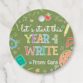 Welkom terug schooljaar Terug naar school Bedankjes Labels (Voorkant)