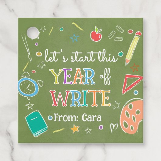 Welkom Terug Schooljaar Terug naar School Favoriet Bedankjes Labels (Voorkant)