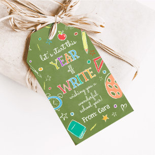 Welkom terug Schooljaar Terug naar school Favoriet Cadeaulabel