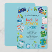 Welkom terug schoolpicknick kaart (Voorkant / Achterkant)