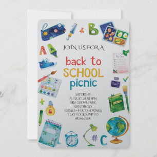 Welkom terug schoolpicknick kaart