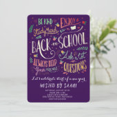 Welkom terug schoolpicknick kaart (Staand voorkant)