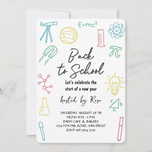 Welkom terug schoolpicknick kaart (Voorkant)