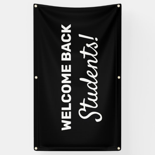 Welkom terug Studenten  Outdoor Banner (Verticaal)