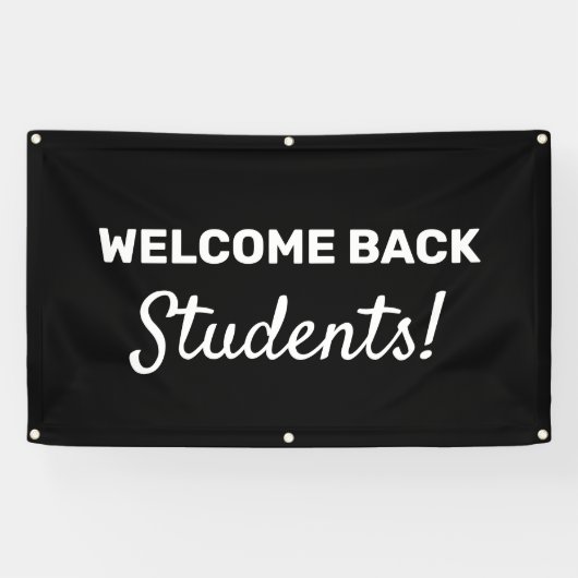 Welkom terug Studenten  Outdoor Banner (Horizontaal)