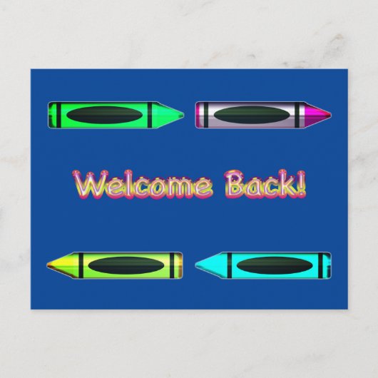 Welkom terug Terug naar het ontwerp van de aangepa Briefkaart (Voorkant)