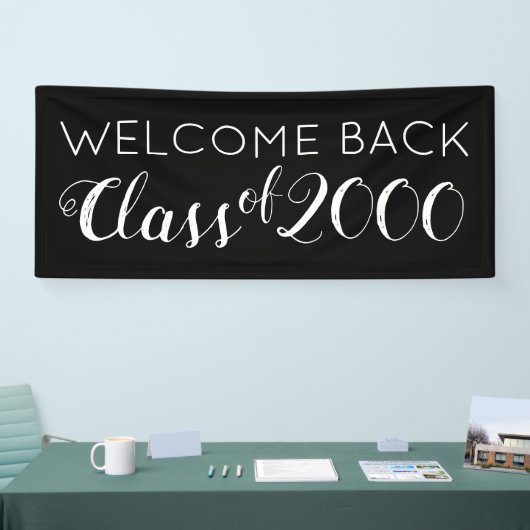 Welkom terug | Uw klasse Spandoek (Beurs)