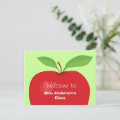 Welkom terug van lerarenbriefkaart briefkaart (Staand voorkant)