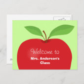 Welkom terug van lerarenbriefkaart briefkaart (Voorkant / Achterkant)