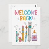 Welkom terug (verticaal) - Briefkaart (Voorkant / Achterkant)