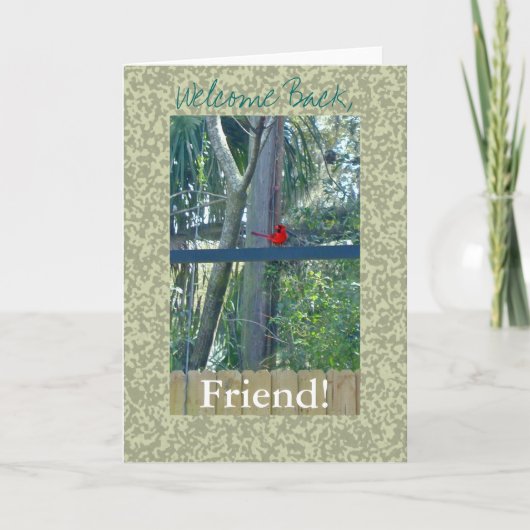 Welkom terug, vriend! kaart (Voorkant)