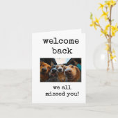 Welkom terug, we hebben je allemaal gemist, Kaart (Gele Bloem)