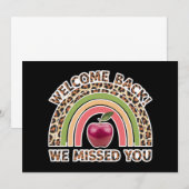 Welkom terug We hebben je gemist Leraar Terug naar Kaart (Voorkant / Achterkant)
