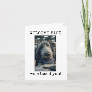Welkom terug, we hebben je gemist, Schattig, Honde Kaart