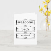 Welkom terug, we hebben je Kaart gemist (Gele Bloem)