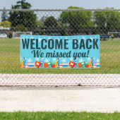 Welkom terug, we hebben je school gemist spandoek (Insitu)