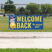 Welkom terug we hebben je schoolbanner gemist spandoek (Insitu)