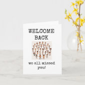 Welkom terug, we hebben jullie allemaal gemist kaart (Gele Bloem)