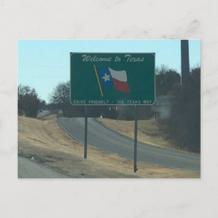 Welkom Texas Ansichtkaart Briefkaart