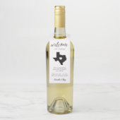 Welkom Texas State Wedding Flessenhanger (Op fles)
