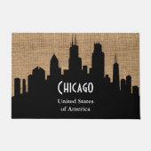 Welkom Texture Burlap - Chicago Deurmat (Voorkant)