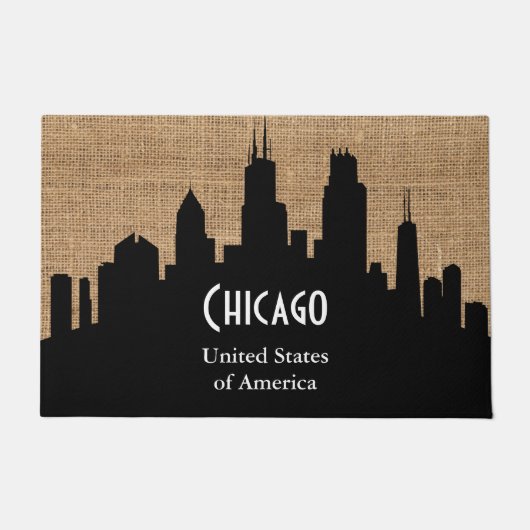 Welkom Texture Burlap - Chicago Deurmat (Voorkant)