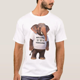 Welkom Thailand Olifant Schedel T-shirt
