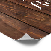 Welkom Thee Bruidsfeest Zonnebloemen Groene Sign Poster (Hoek)