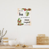 Welkom Thee Bruidsjurk Kerstontwerp Poster (Keuken)