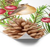 Welkom Thee Bruidsmeisje Uitnodiging Kerstontwerp Poster (Hoek)