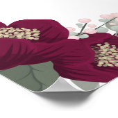 Welkom Thee Bruidsmeisjes Uitnodiging Bloem Marsal Poster (Hoek)