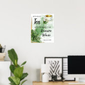 Welkom Thee Bruiloft Tropisch Palm Bord Poster (Thuiskantoor)