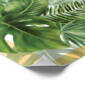 Welkom Thee Bruiloft Tropisch Palm Bord Poster (Hoek)