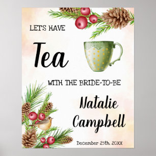 Welkom Thee Bruiloft Uitnodiging Kerst Ontwerp Poster