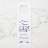 Welkom thuis, aangepast onroerend goed flessenhanger (Voorkant)